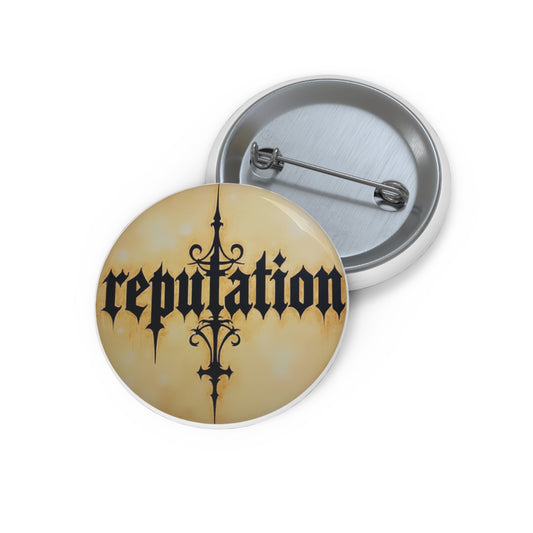 unique pin inspired by the album Reputation