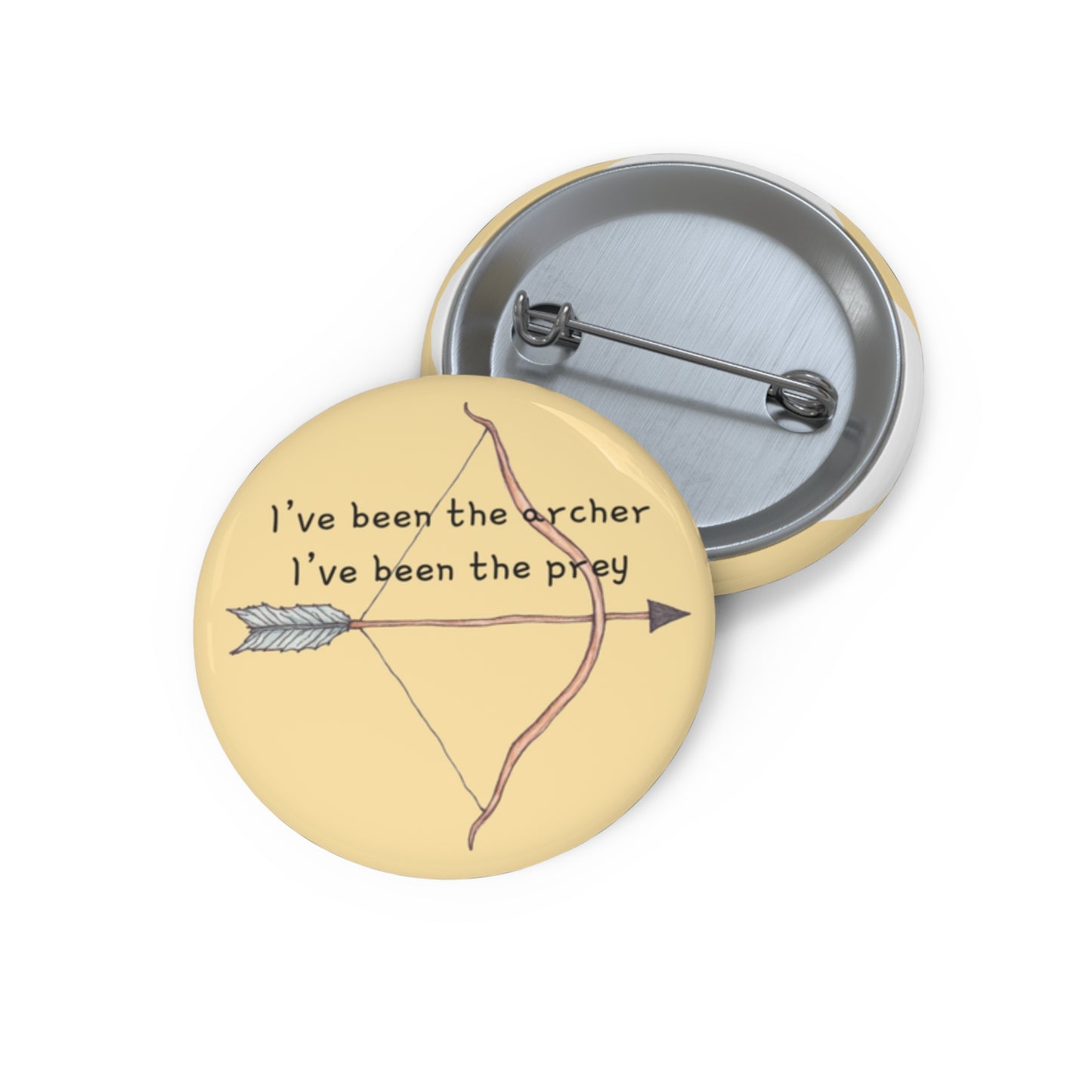 unique pin inspired by the song The Archer