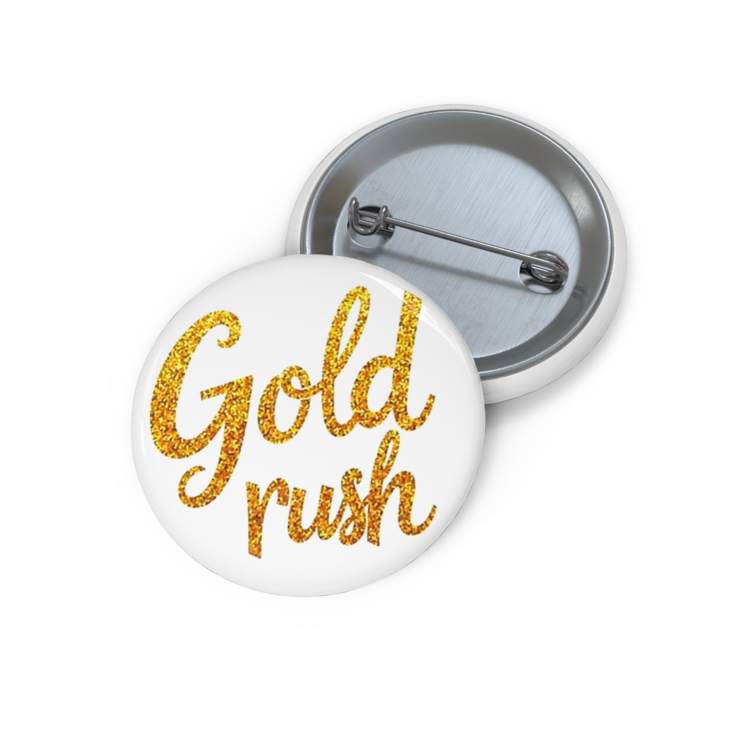 unique pin inspired by the song gold rush