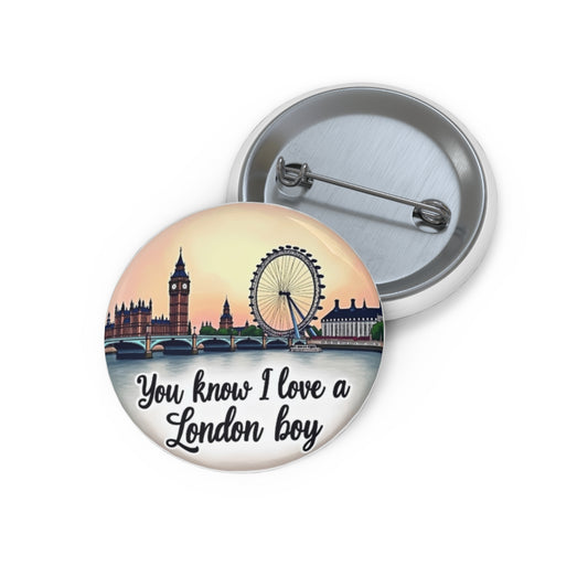 unique pin inspired by the song So Long London