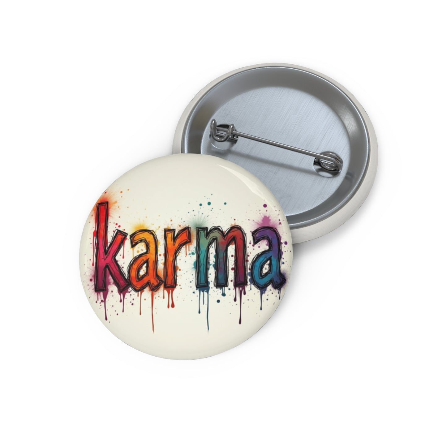 unique pin inspired by the song Karma