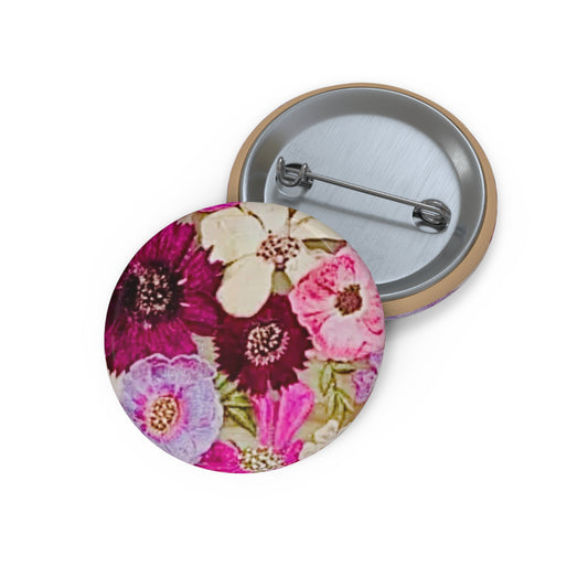 unique pin inspired by Taylor's floral dress and matching mask from the 2020 Grammys