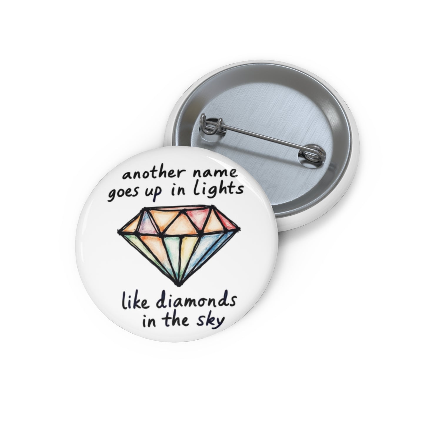 unique pin inspired by the song The Lucky One