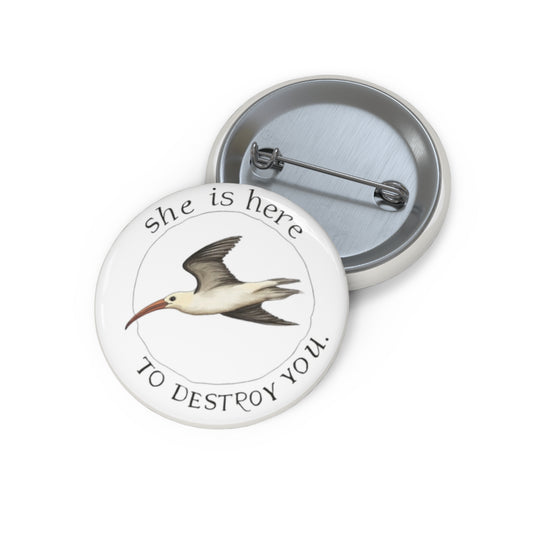 unique pin inspired by the song The Albatross