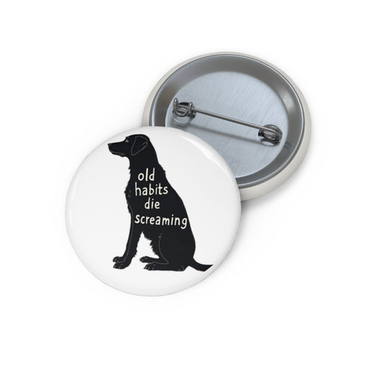 unique pin inspired by the song The Black Dog